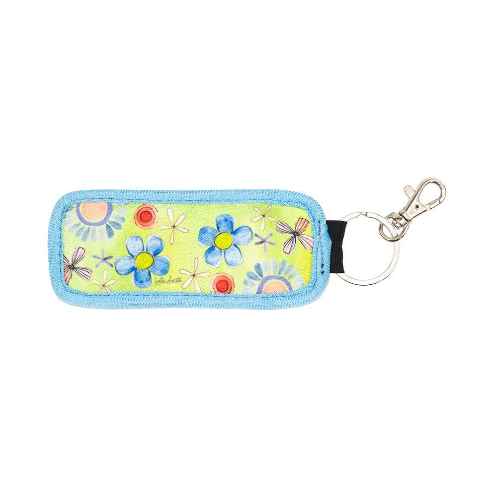 Be Happy Pocket Keychain and Lip Balm Holder