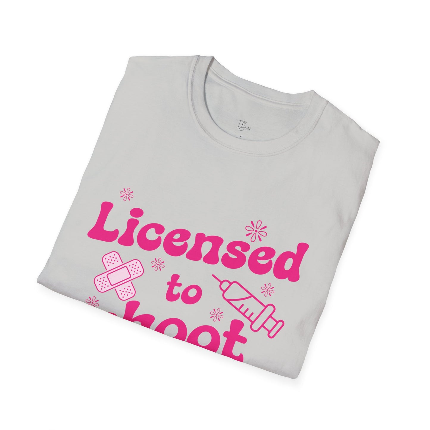 Licensed to Shoot Nurse Grad 2025 Unisex Softstyle T-shirt