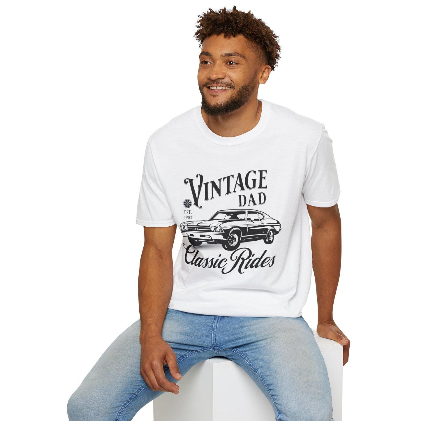 Vintage Dad Classic Rides T-Shirt - Perfect Gift for Car Enthusiasts