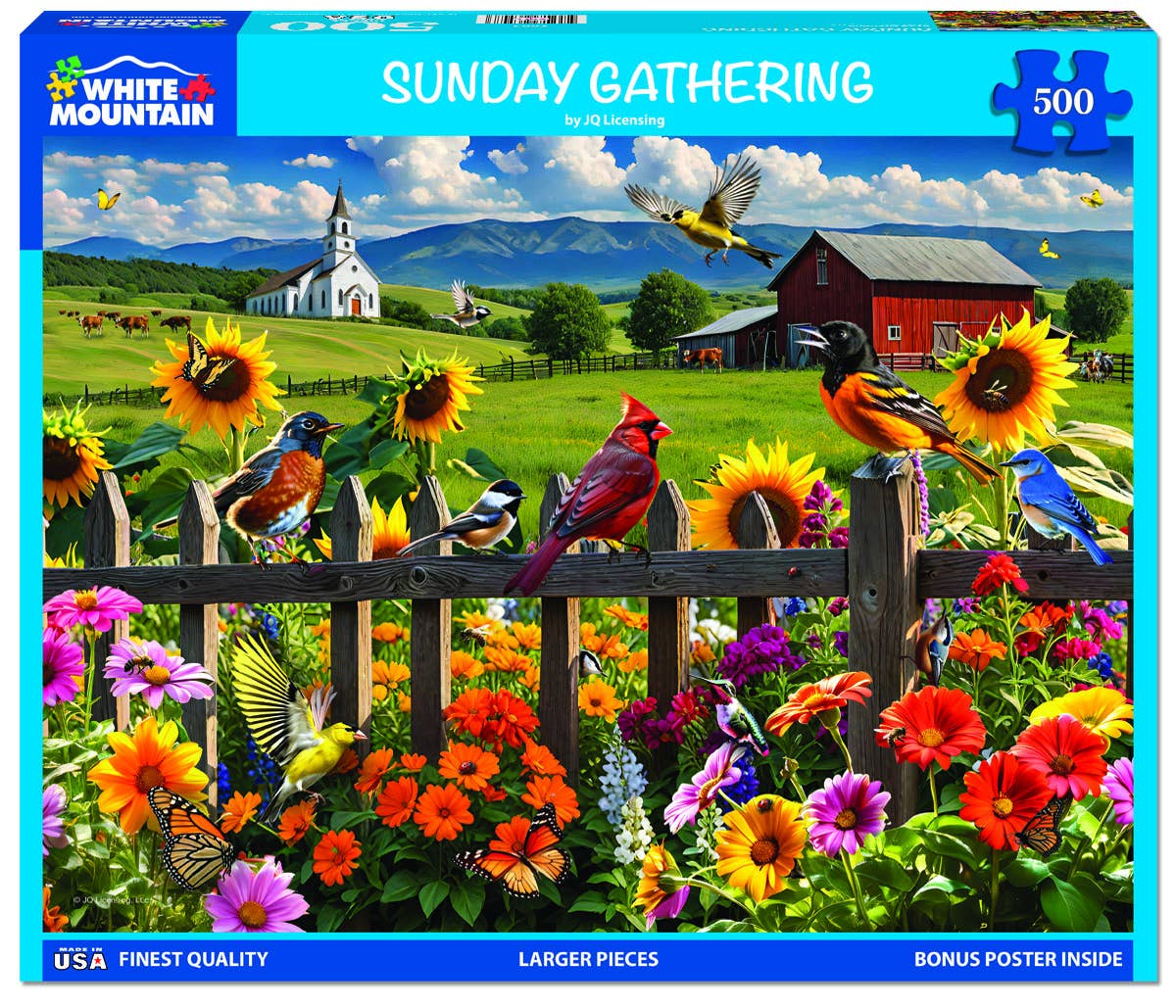 Sunday Gathering - 500 Piece Jigsaw Puzzle