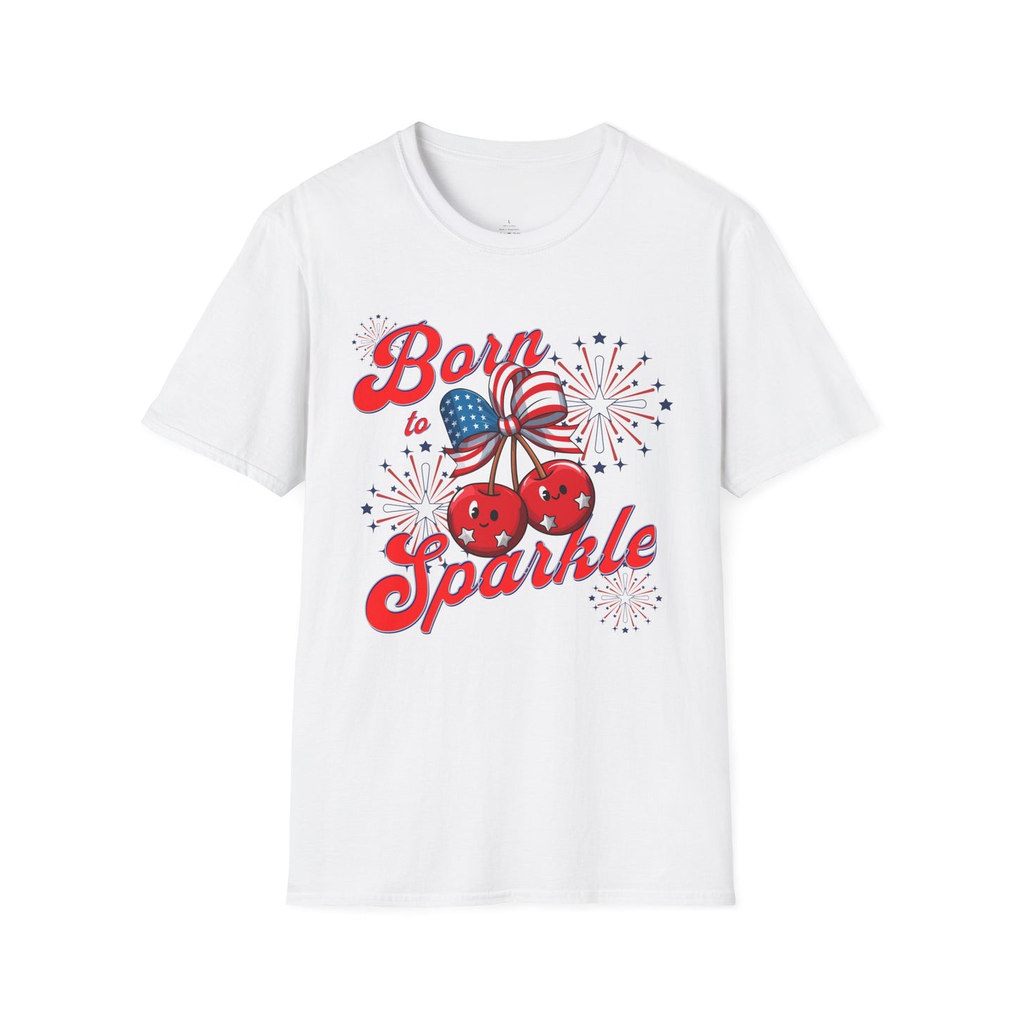 Born to Sparkle T-Shirt, Unisex Patriotic Tee, Festive Fourth of July Top, Summer Celebration Shirt, Fireworks Graphic T-Shirt