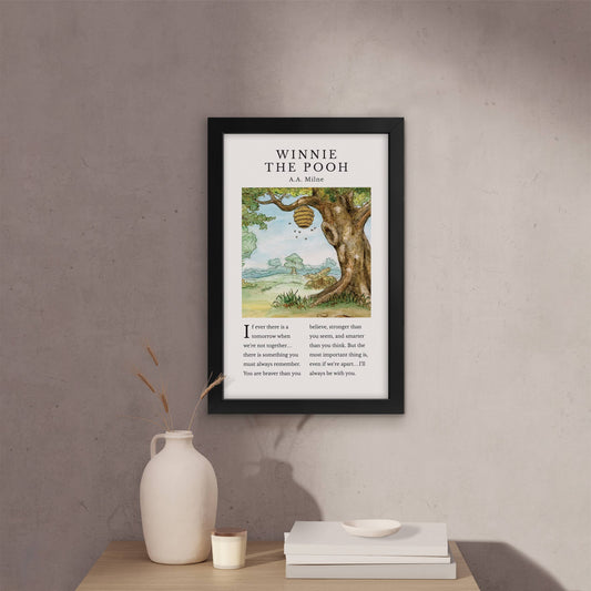 "If Ever There Is A Tomorrow" Winnie the Pooh Framed Art