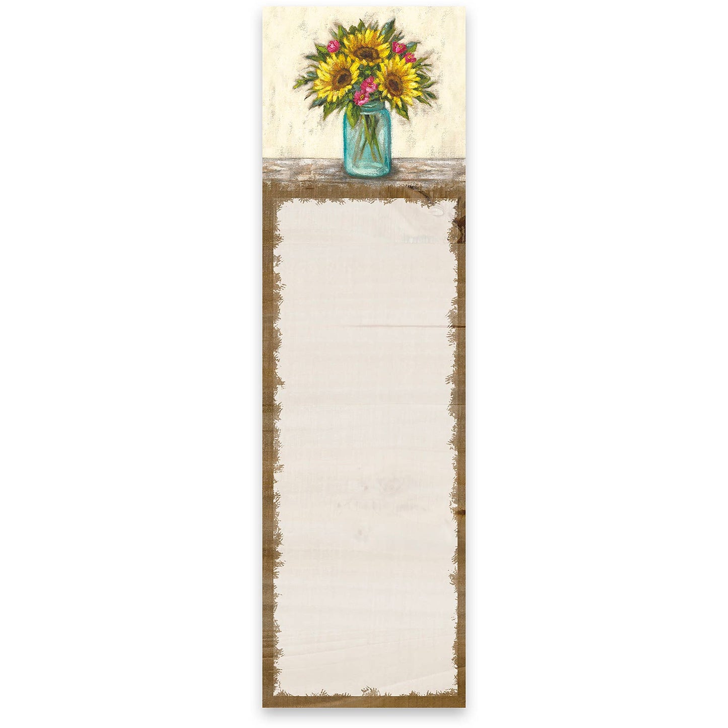 Sunflowers Vase Magnetic List Pad