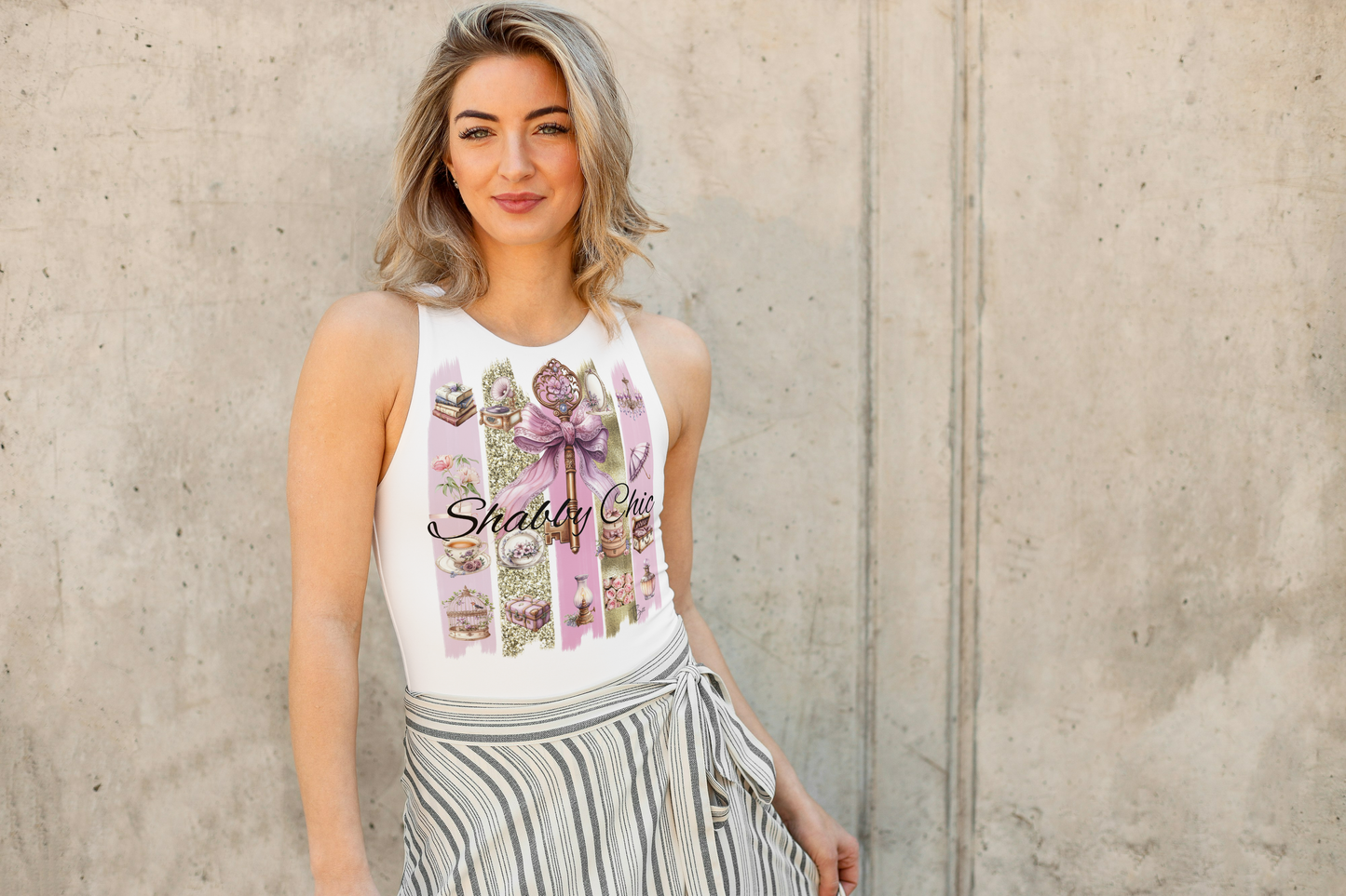 Shabby Chic Unisex Jersey Tank Top – Perfect for Summer Junkin'