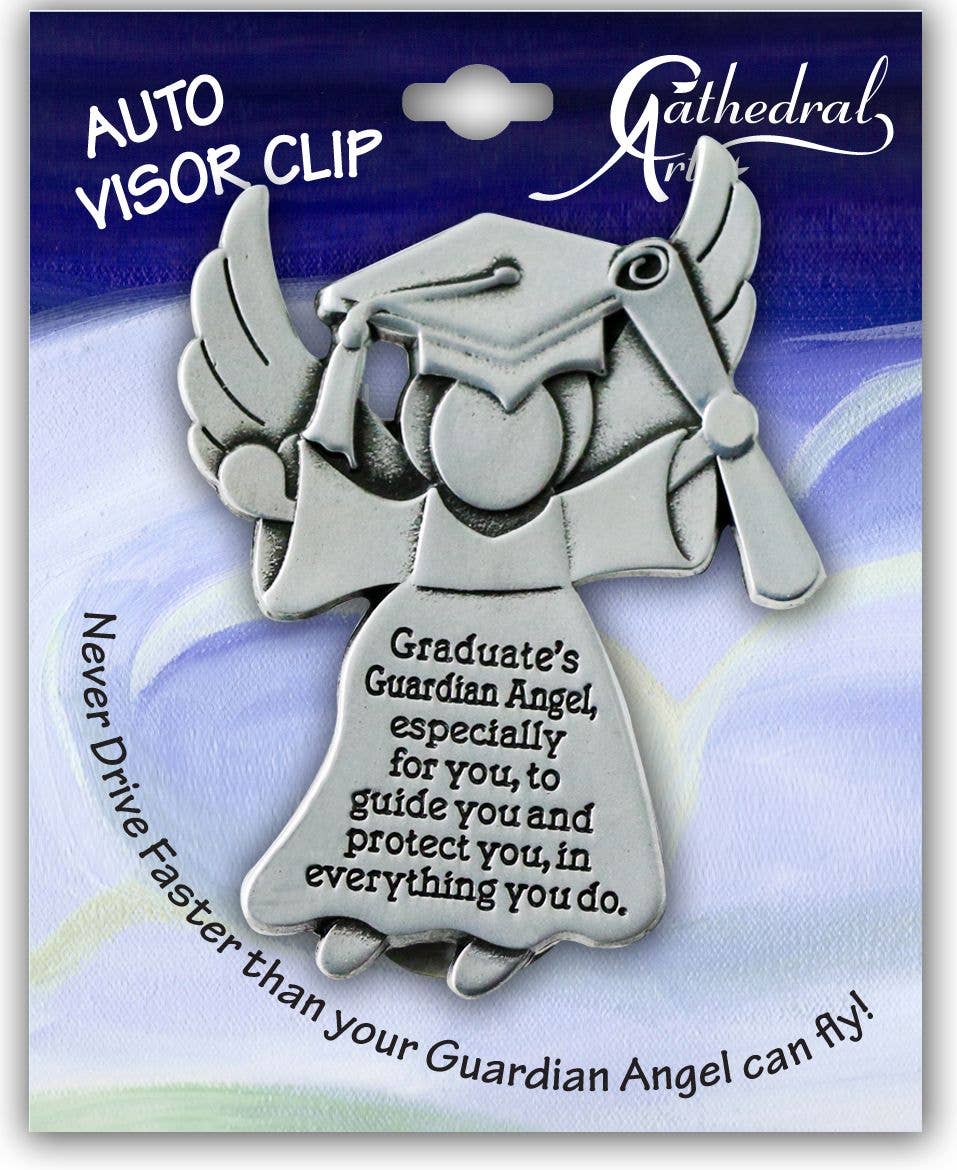Graduate Guardian Angel Visor Clip – Protection & Guidance