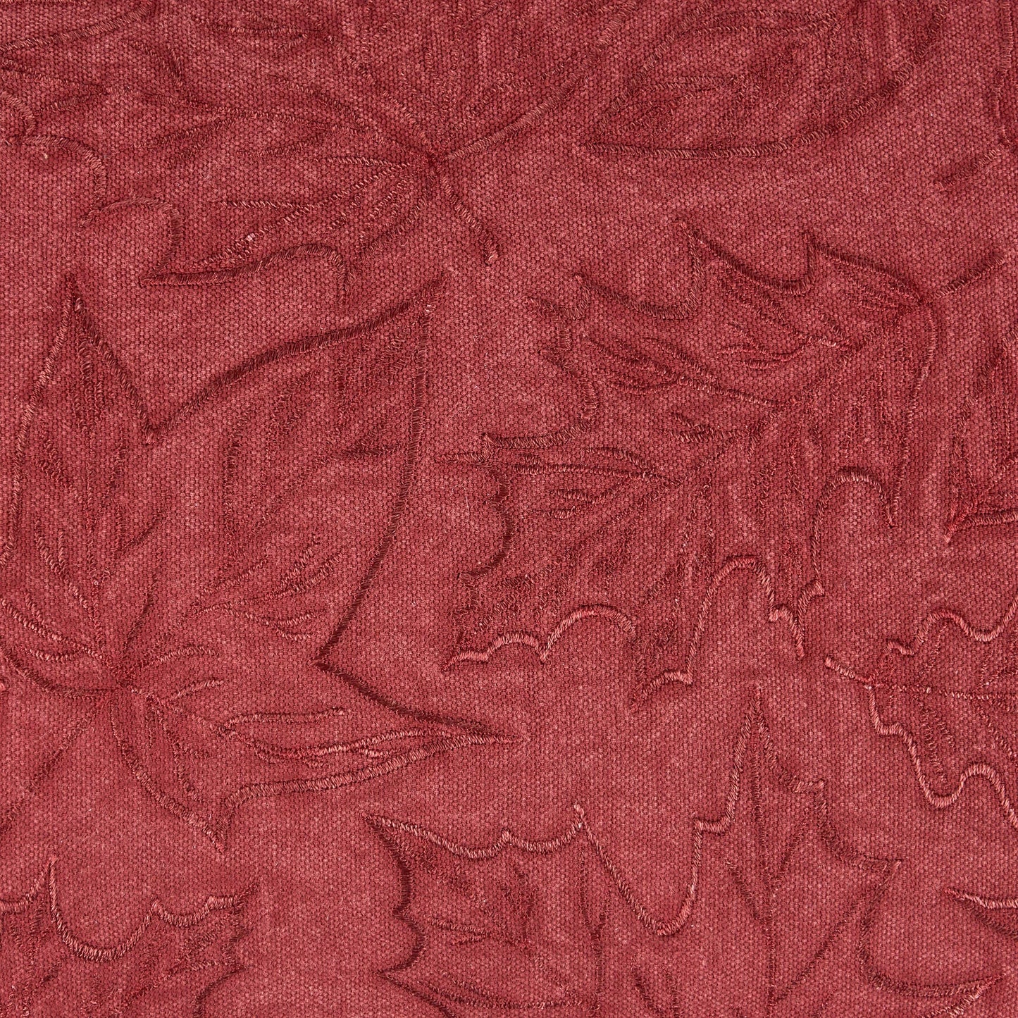 Falling Leaves Embroidered Fall Pillow
