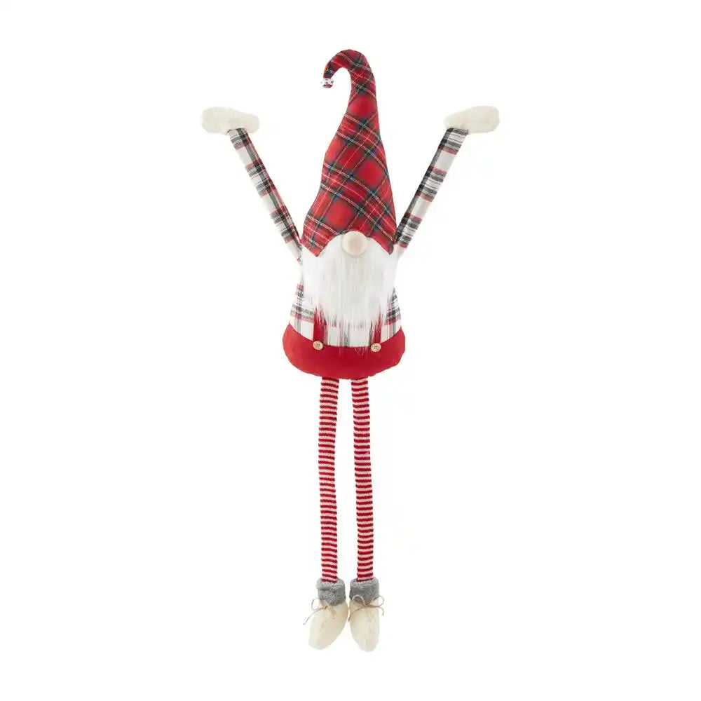 Tartan & Gray Large Dangle Arm Gnomes