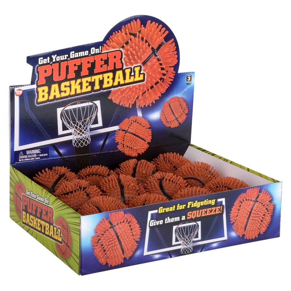 Puffer Basketball – 5" Squishy Stress Ball