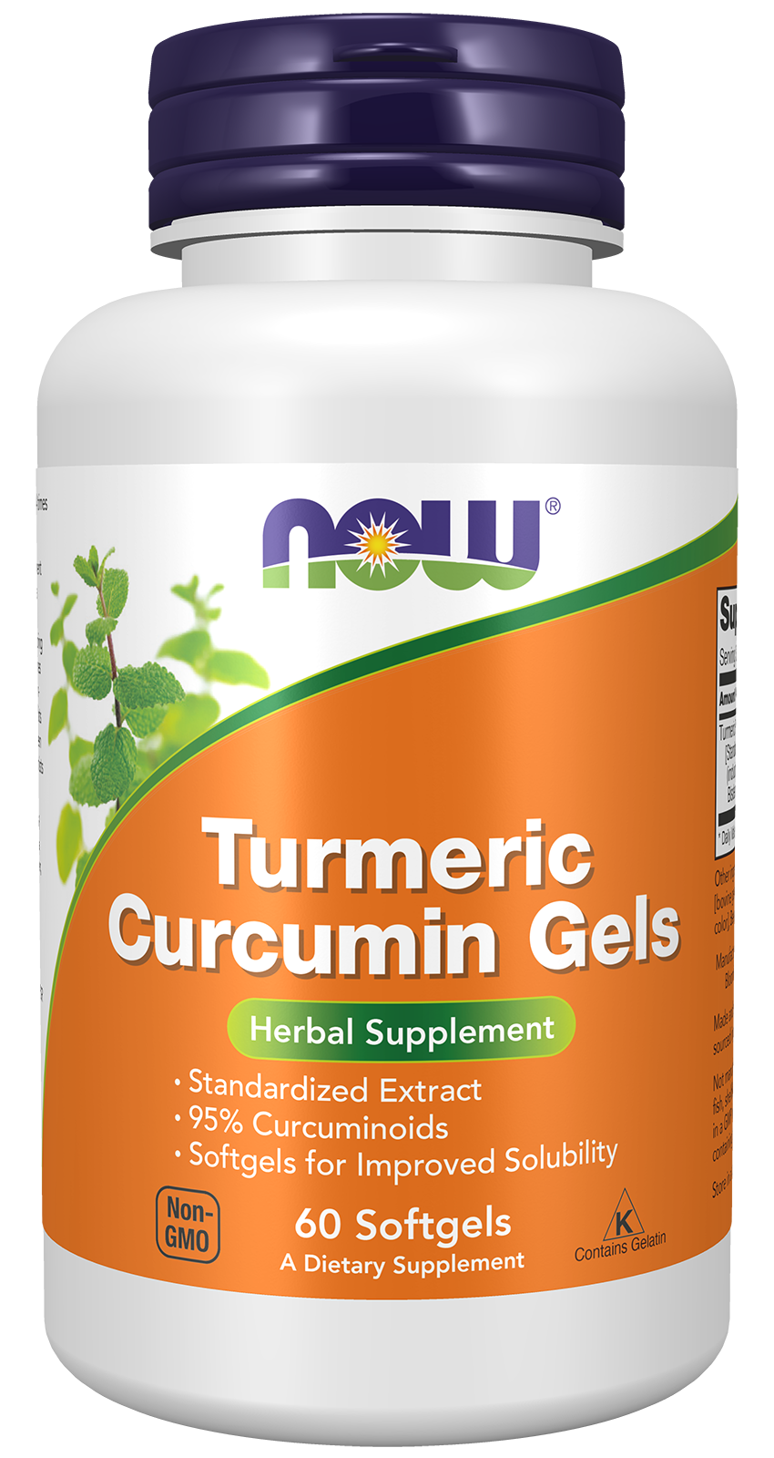 Turmeric Curcumin Gels – 60 Softgels (95% Curcuminoids)