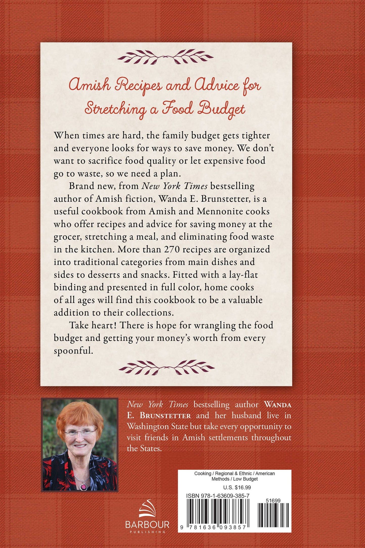 Wanda E. Brunstetter's Amish Friends No Waste Cookbook