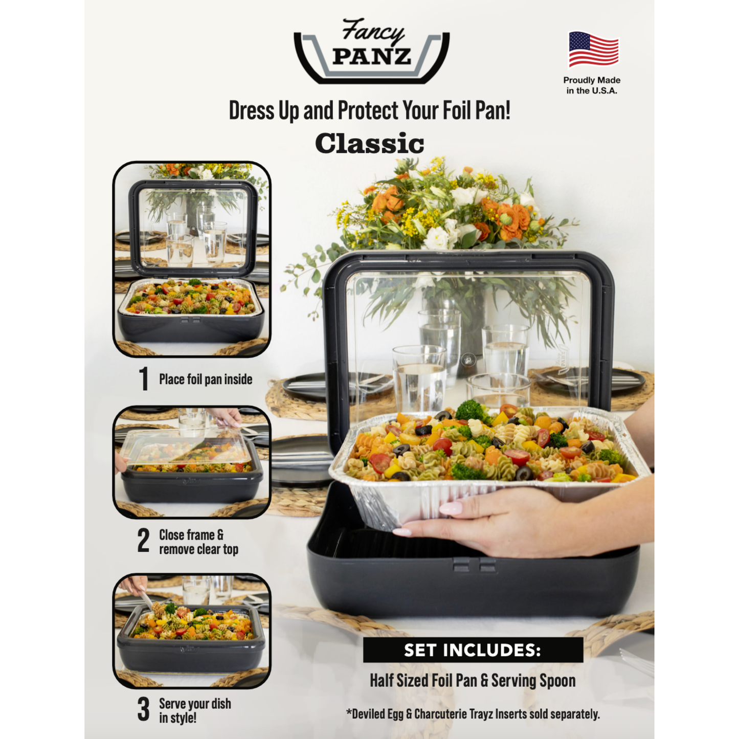 Fancy Panz Classic Set - Marble 11.75" x 9"