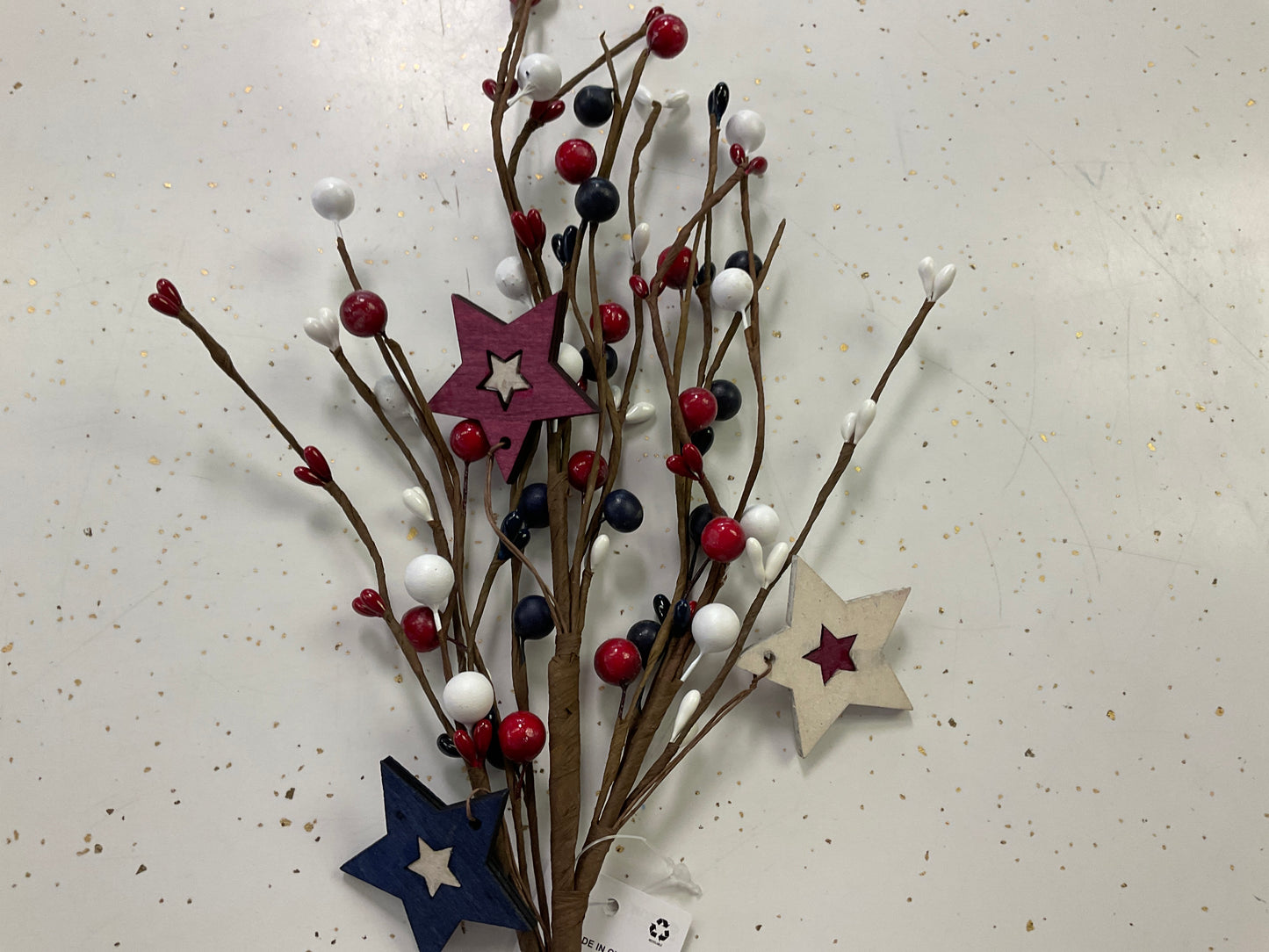 Americana Berry Pick with Stars – Assorted Styles | 17"H