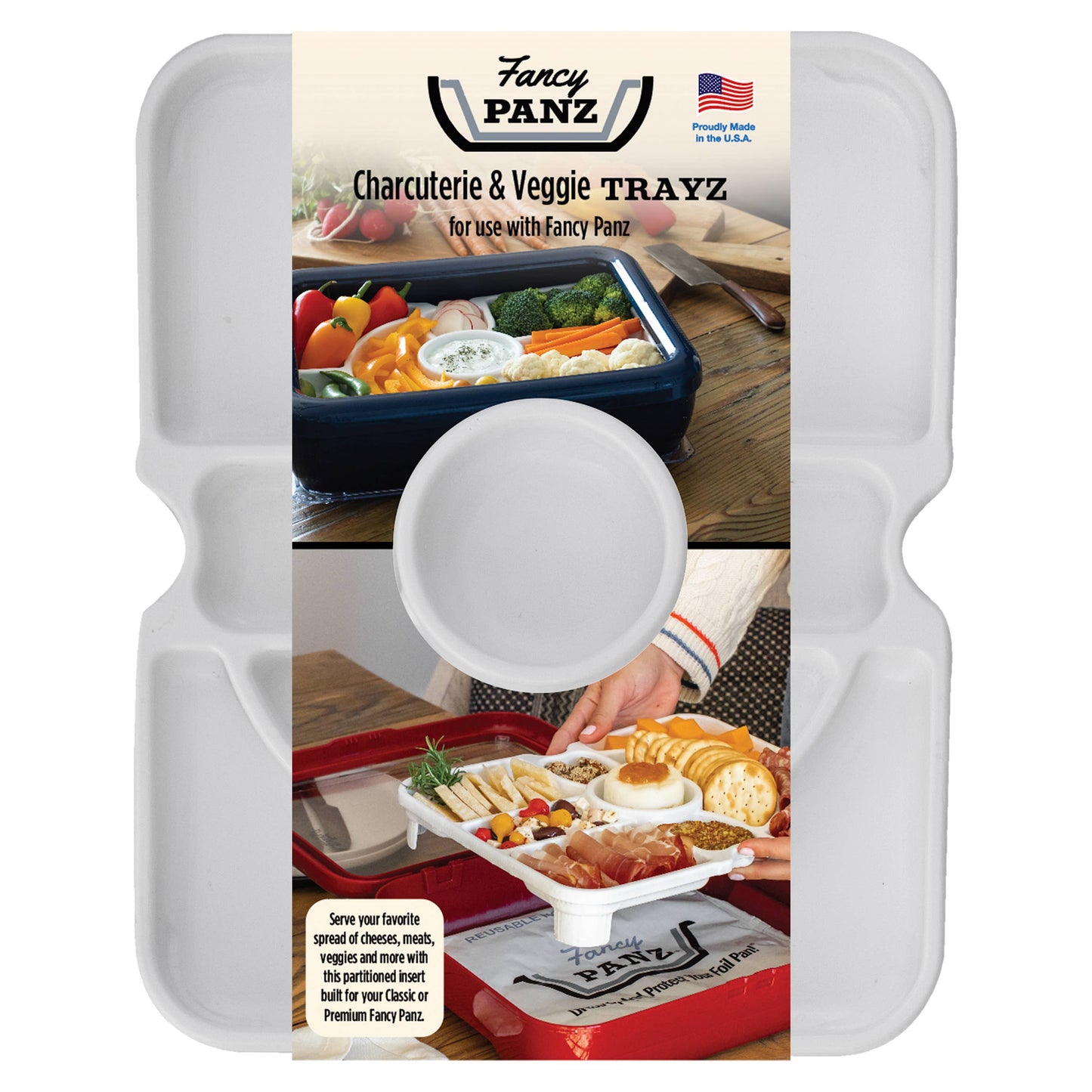 Fancy Panz® Charcuterie / Veggie Tray Insert