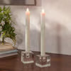 Wax LED Taper Candles – Aurora Flame Set of 2