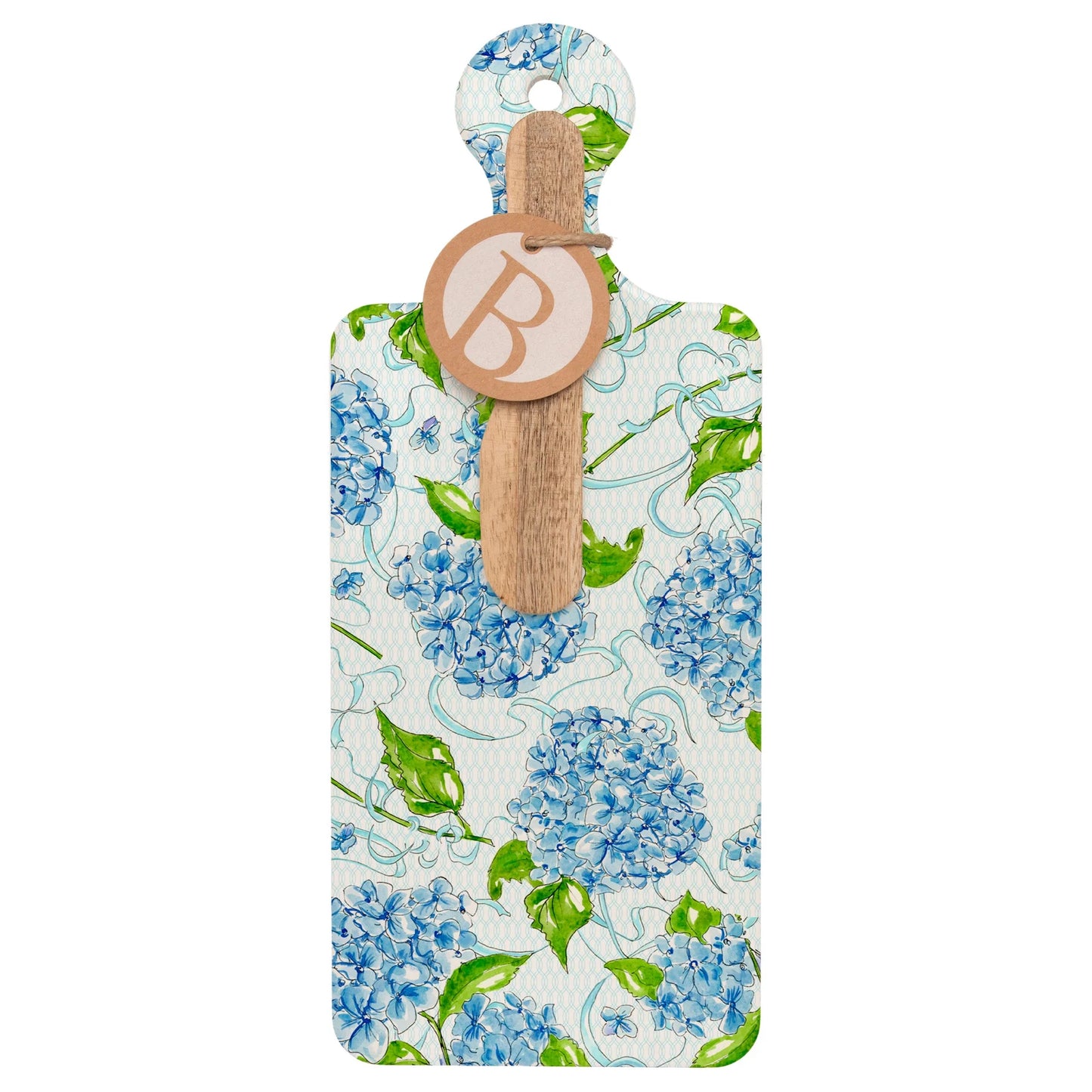 Hydrangea Allover CUTErie Cheese Board Set