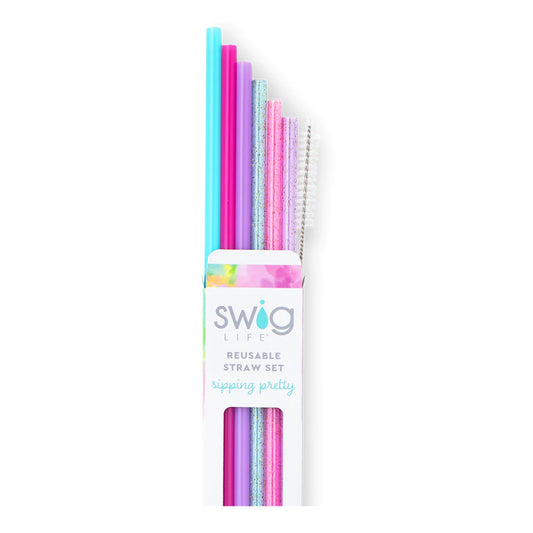 Cloud Nine Glitter Reusable Straws