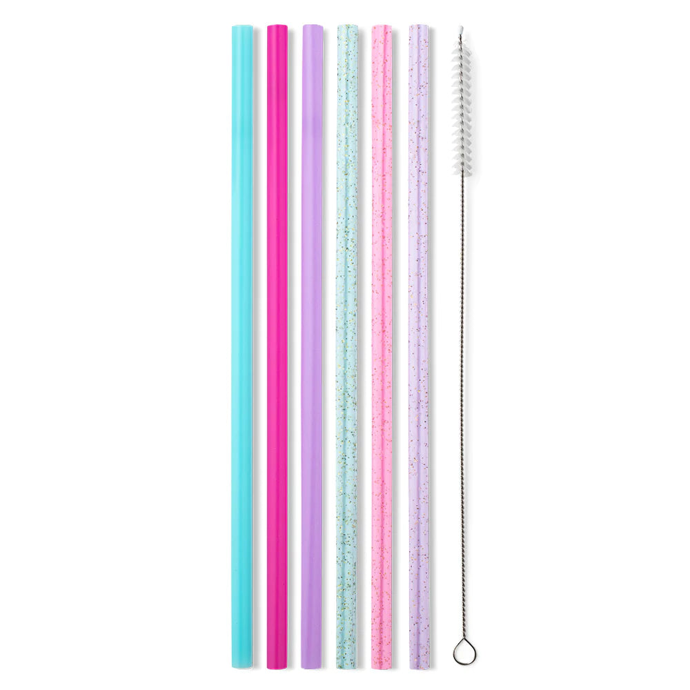 Cloud Nine Glitter Reusable Straws