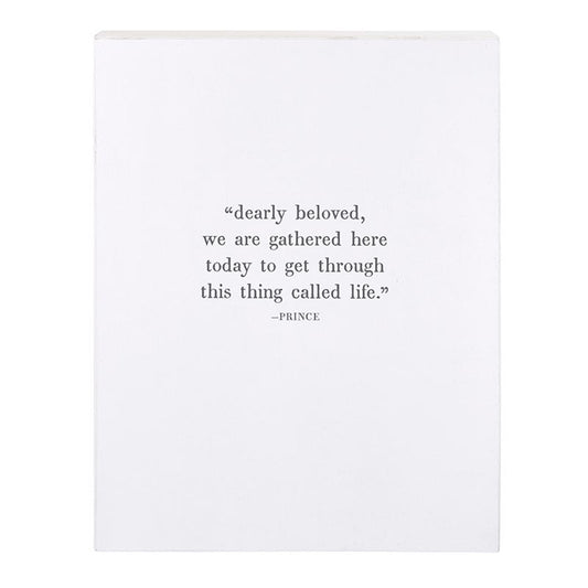 Dearly Beloved Wall Art