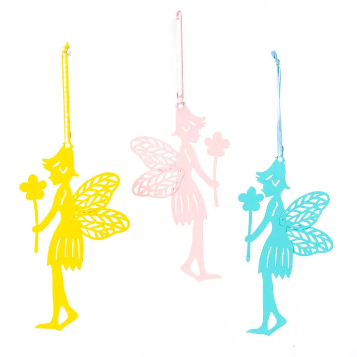 Fantasy Fairy Hanger — Metal Garden Accent (10")