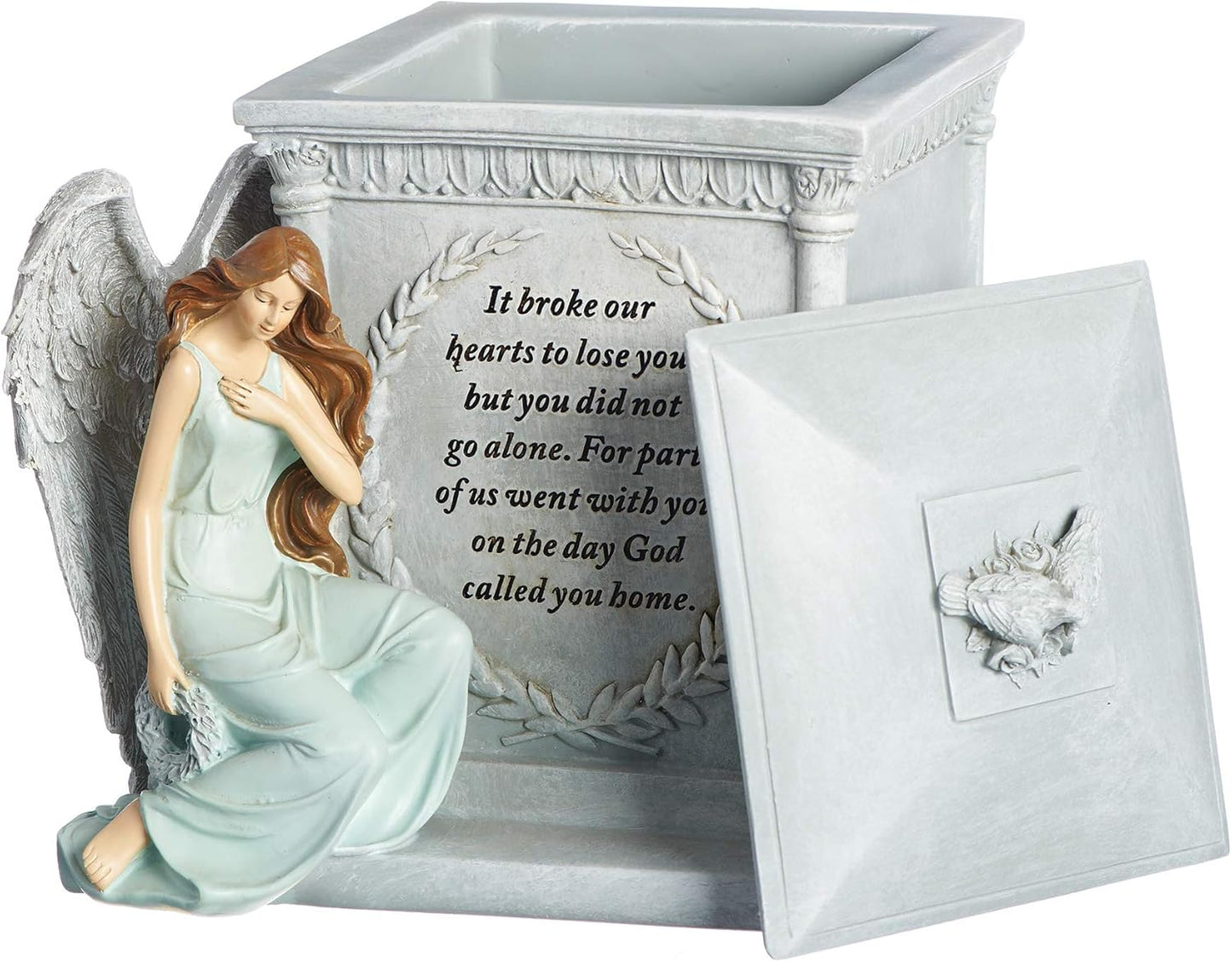 Roman Memorial Angel Keepsake Box – “God Called You Home” (8.27")