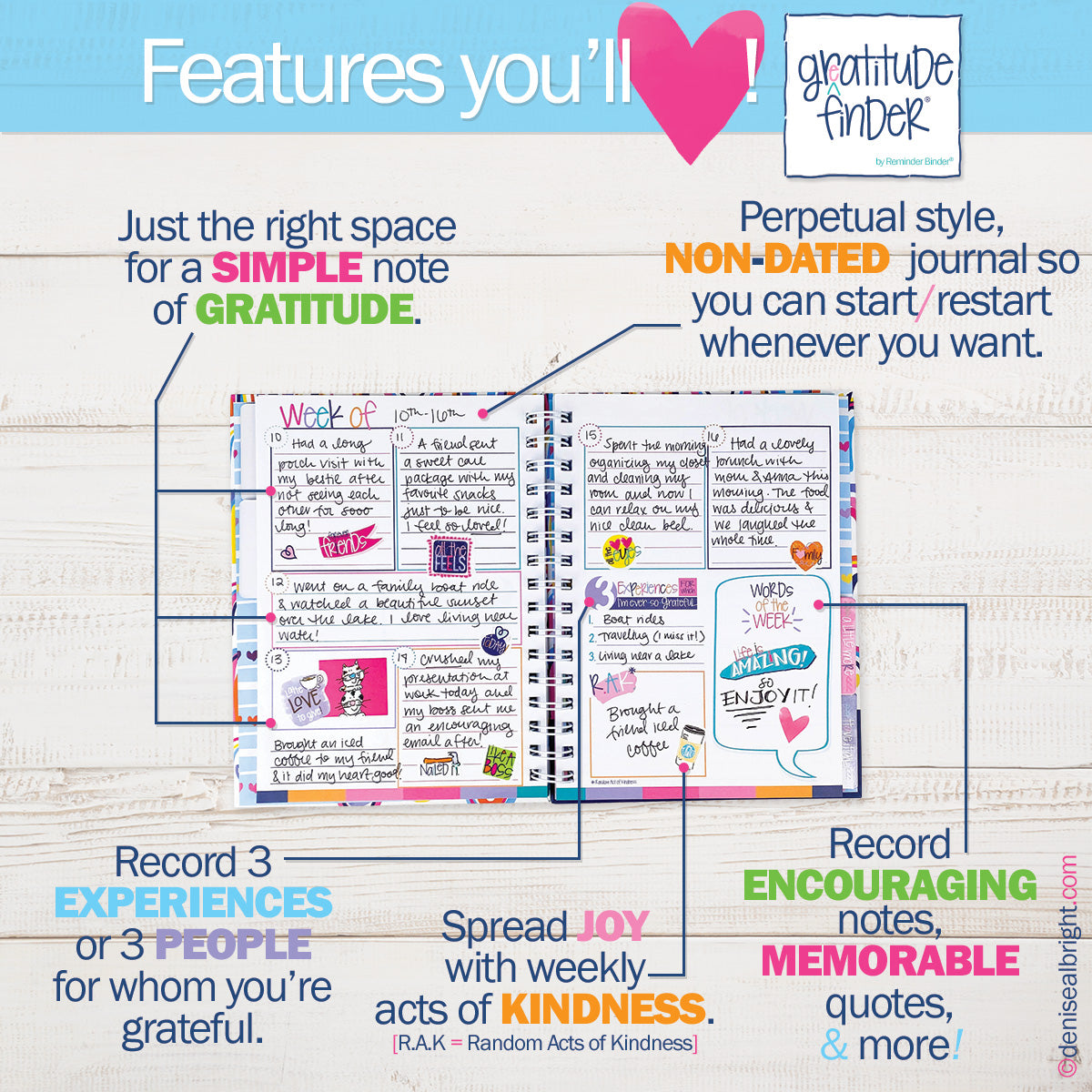 Gratitude Finder Journal Kit