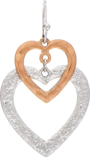 Two Tone Heart on Heart