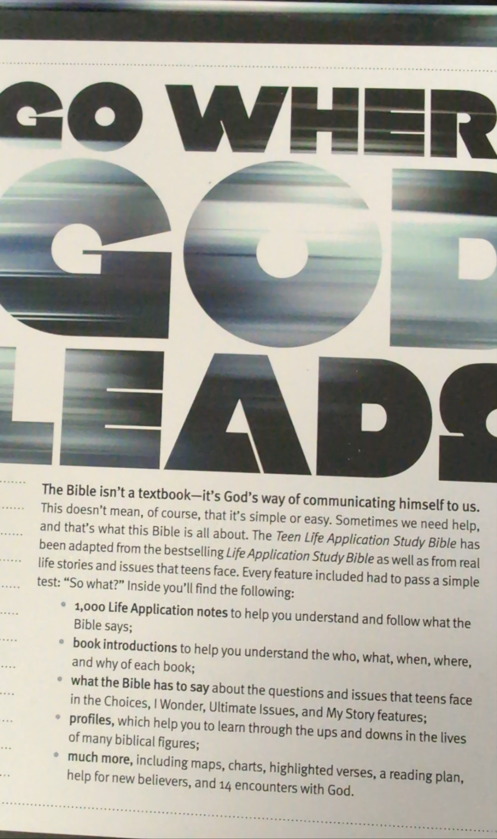 Teen Life Application Study Bible -NLT - LeatherLike, Steel