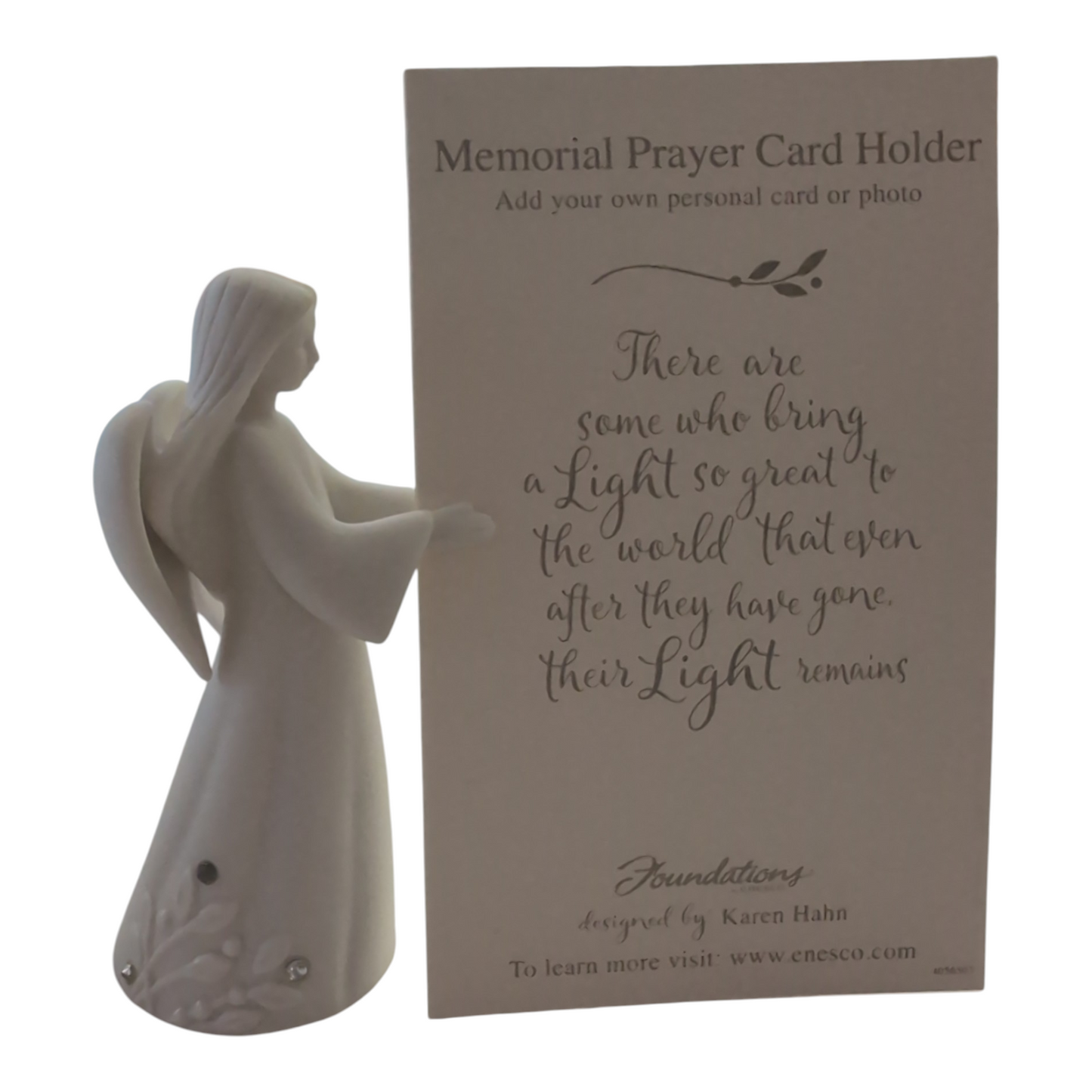 Angel with Prayer Cardholder Figurine