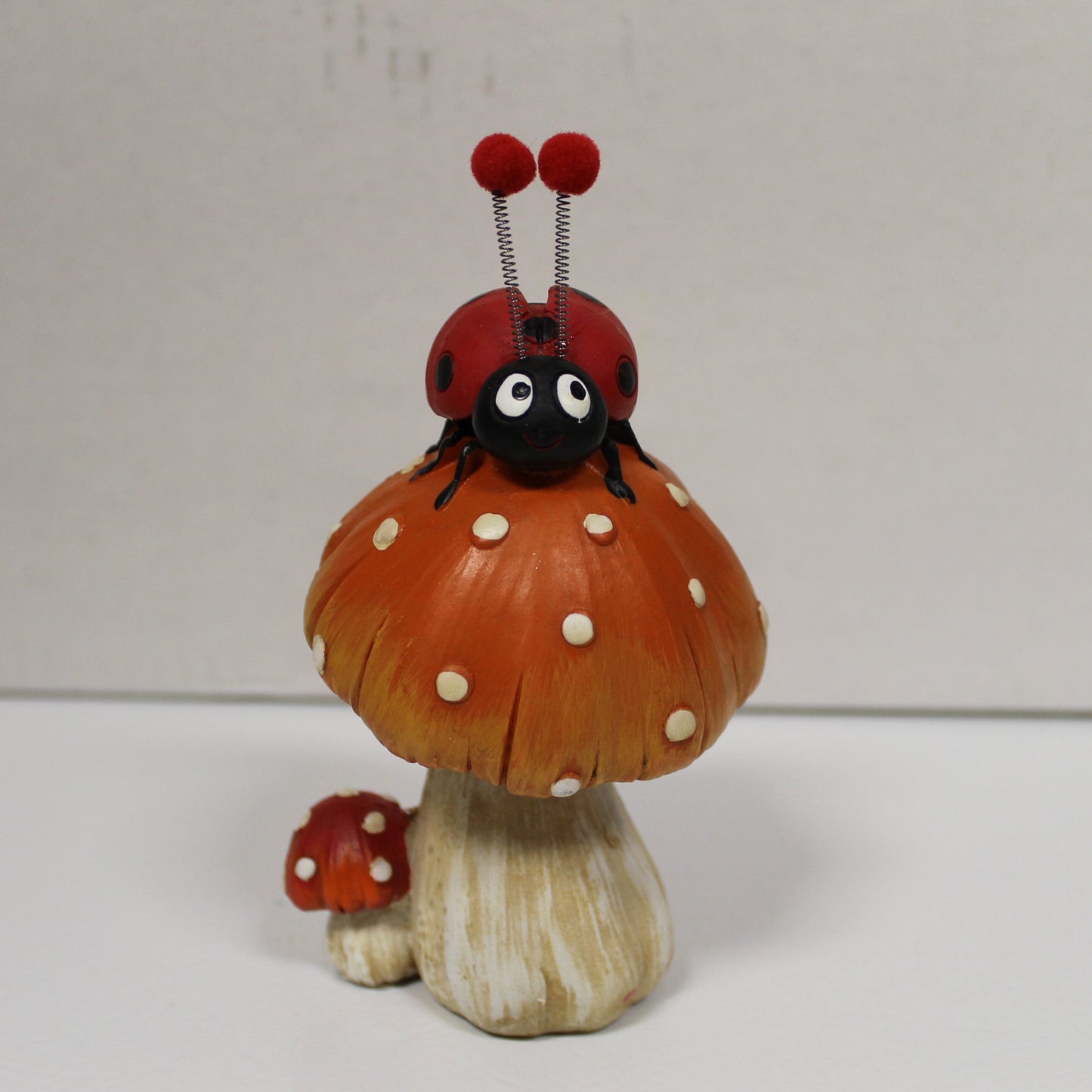 Resin Mushroom with Ladybug