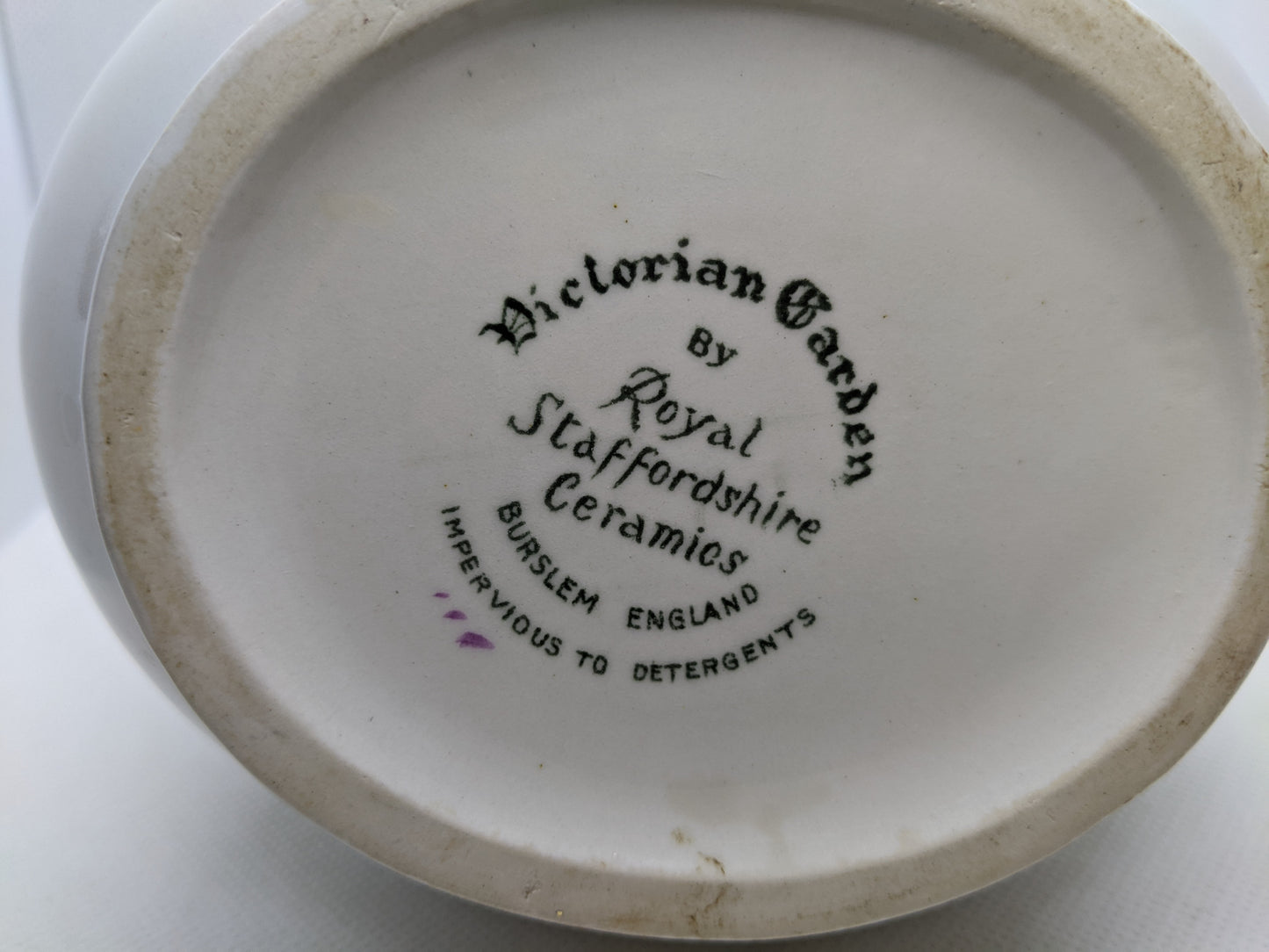 Victorian Garden Pitcher by Royal Staffordshire, Burselm, England