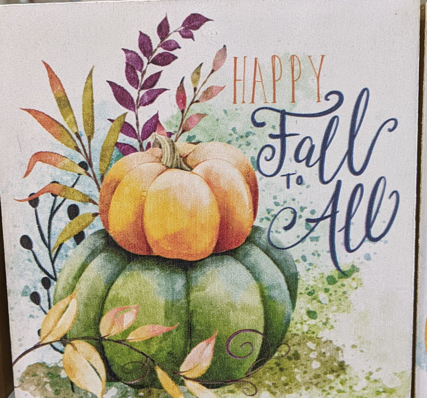 Fall Block Sign