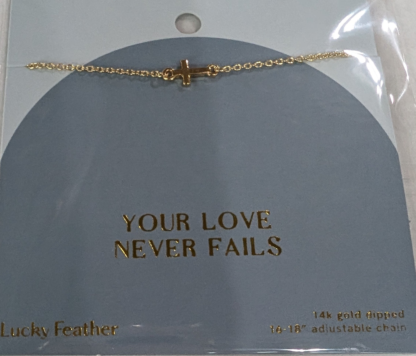 Your Love Never Fails Cross Necklace