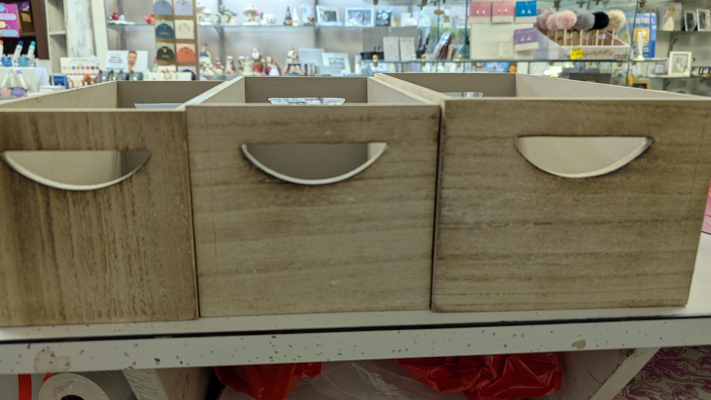 Nesting Wood Engraved Mushroom Design Boxes