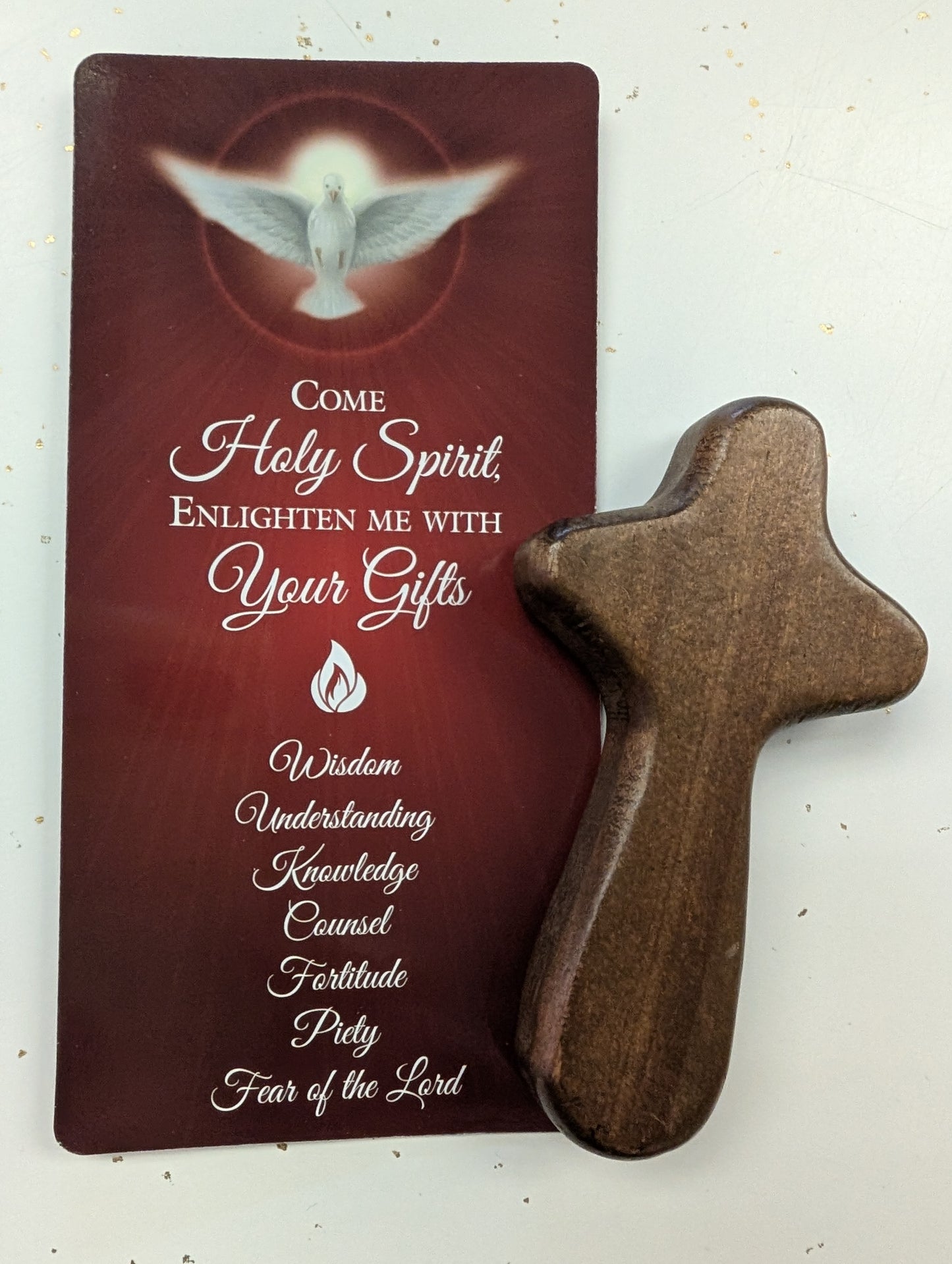 Confirmation Prayer Cross with Prayer Card