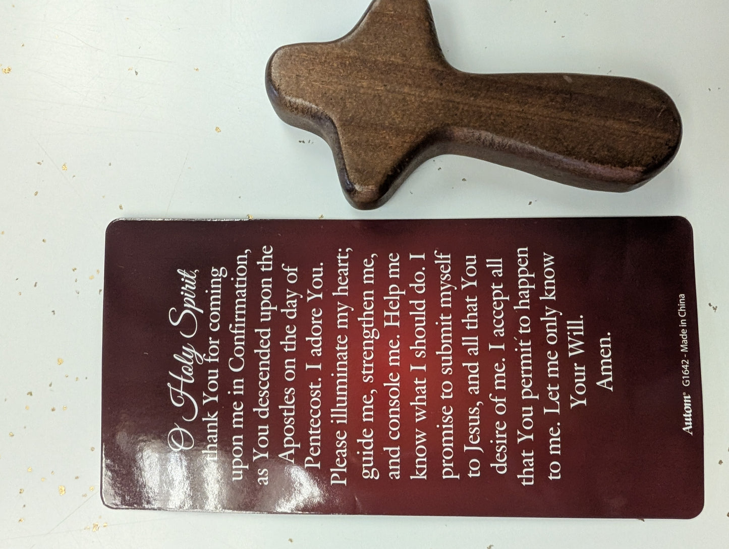 Confirmation Prayer Cross with Prayer Card