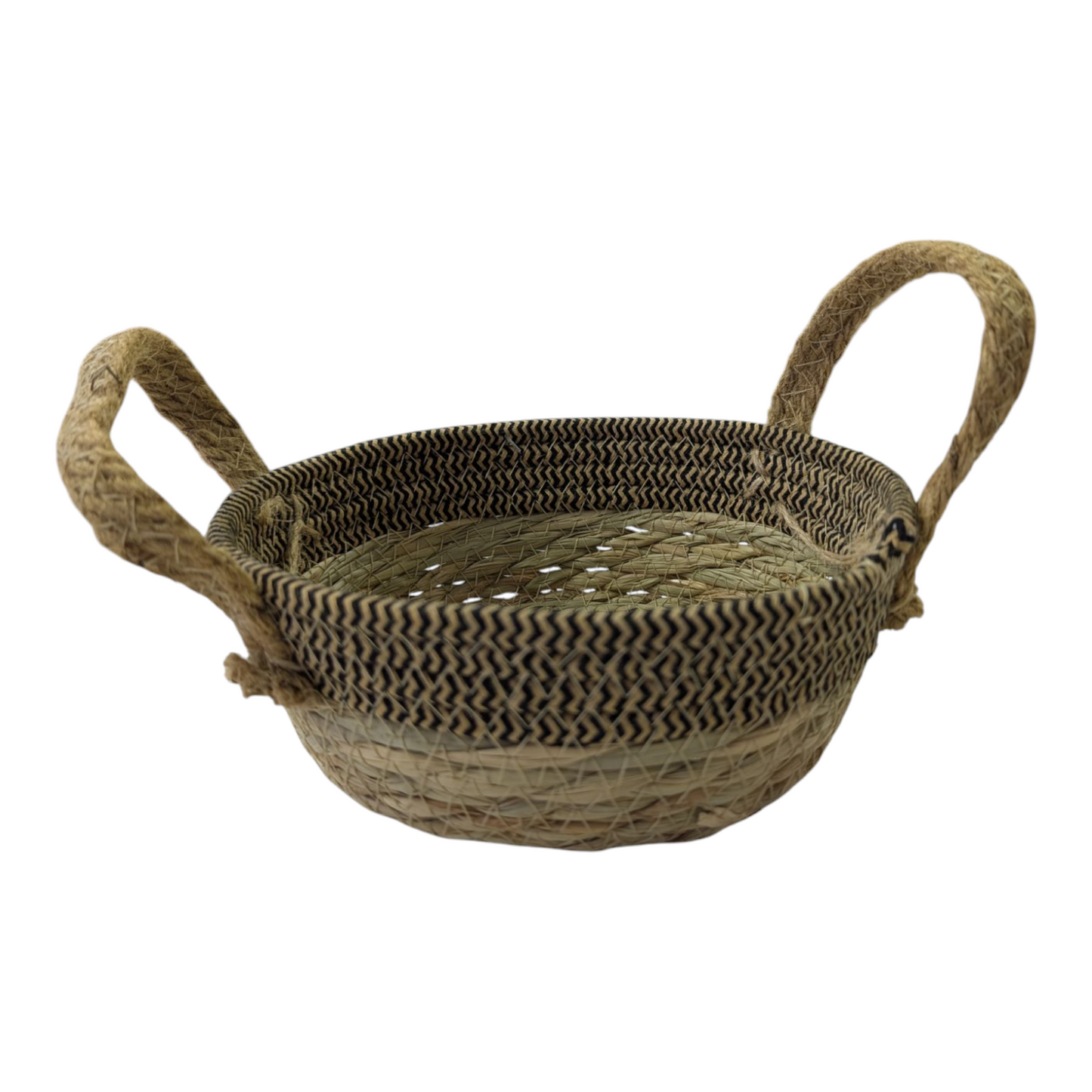 Cotton Rope & Grass Baskets w/Handles