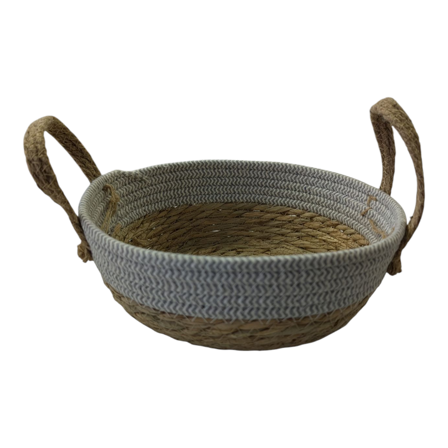 Cotton Rope & Grass Baskets w/Handles