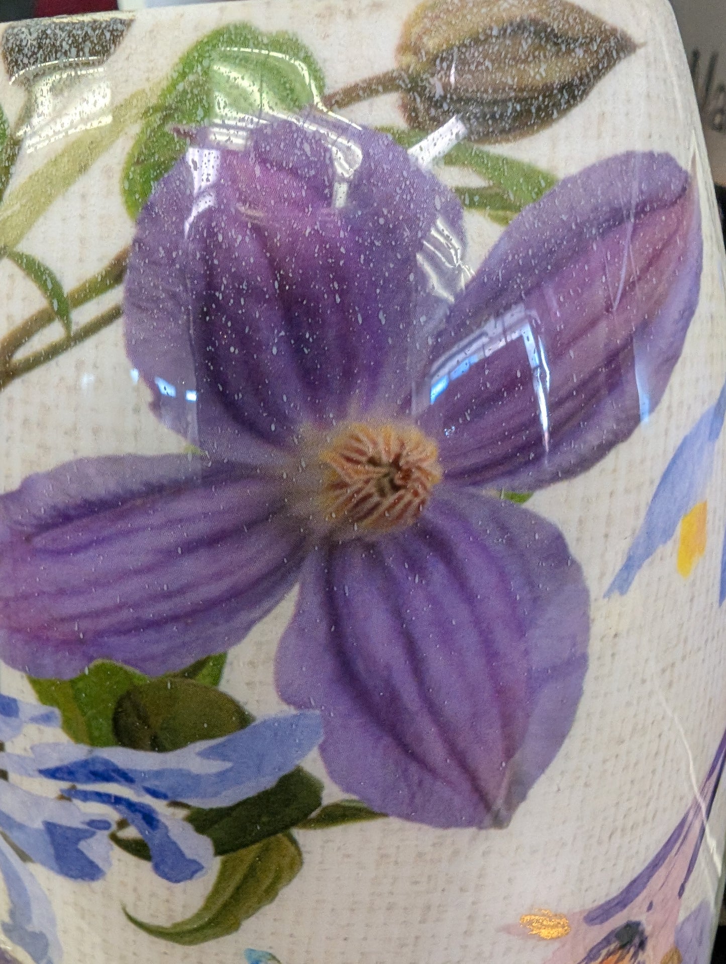 9.8" H Enamel Iron Vase