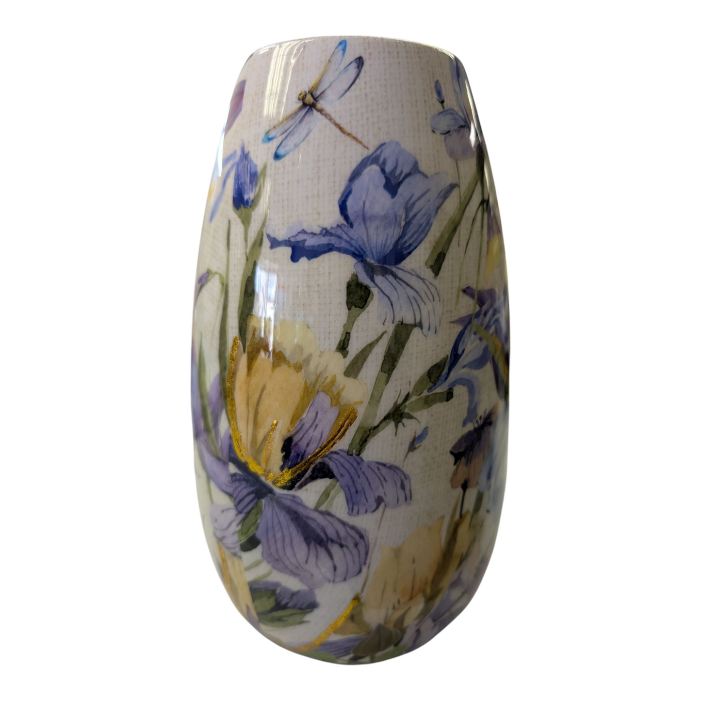 9.8" H Enamel Iron Vase