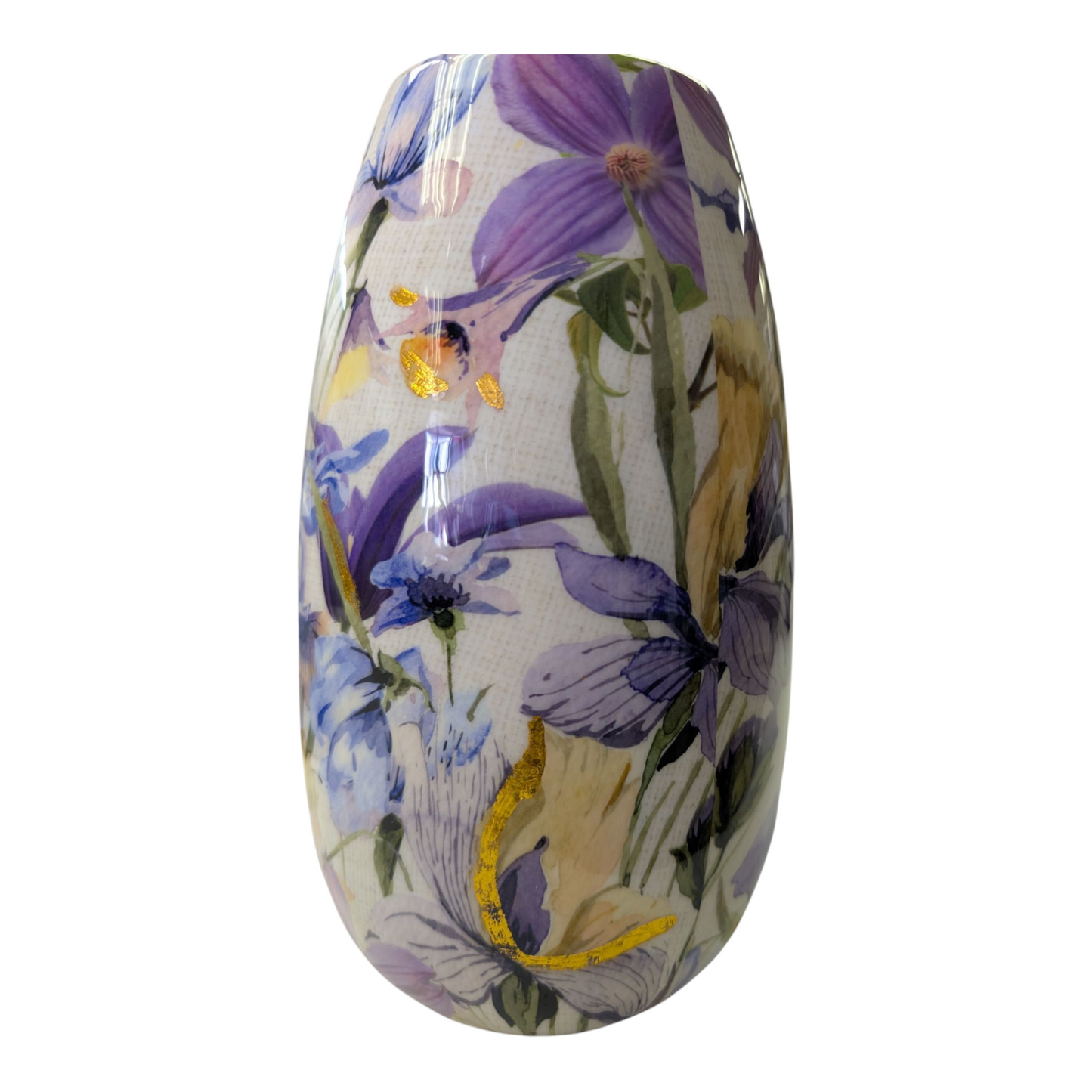 9.8" H Enamel Iron Vase