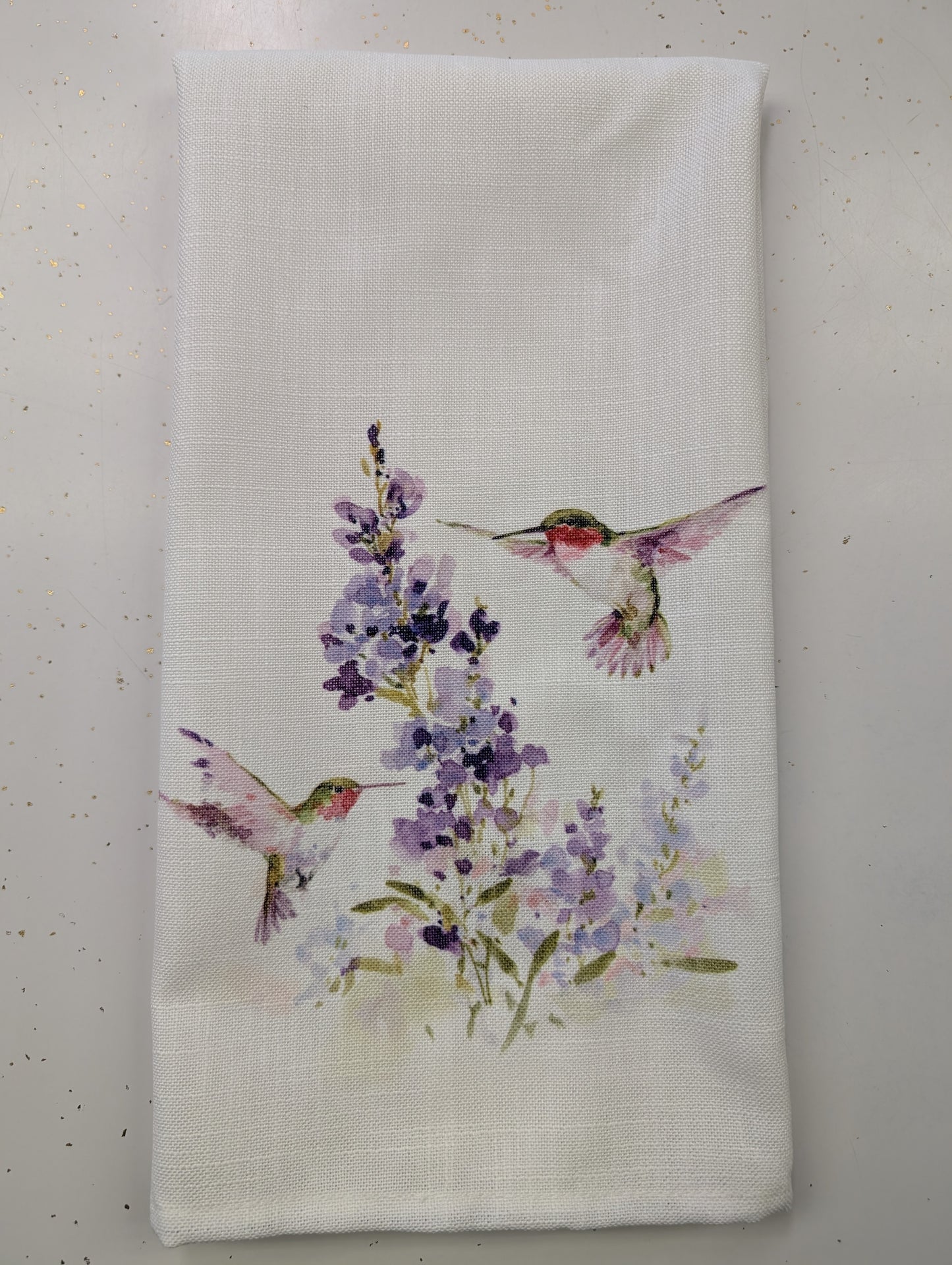 Hummingbirds and Florals Dishtowels