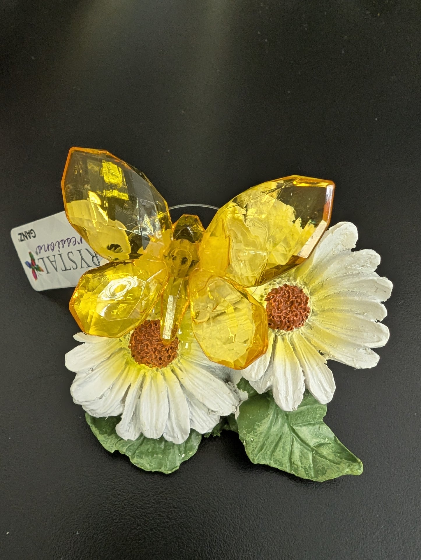 Crystal Expressions Butterfly on Sunflower/Daisy