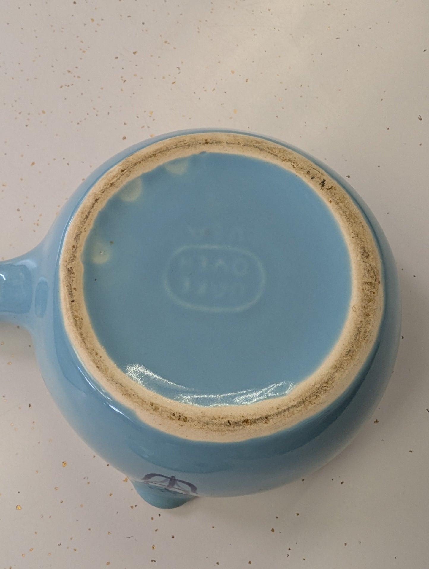 1950s Cronin Blue Tulip Soup/Casserole Crock