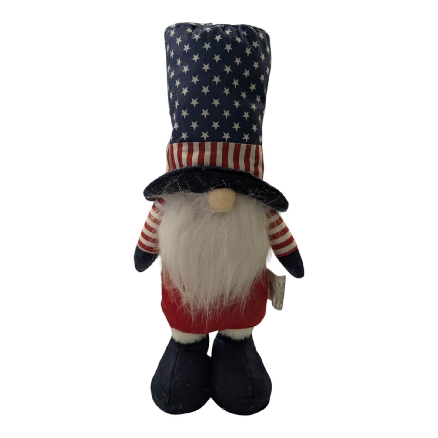 Uncle Sam Patriotic 18" Fabric Standing Gnome (2 Styles)
