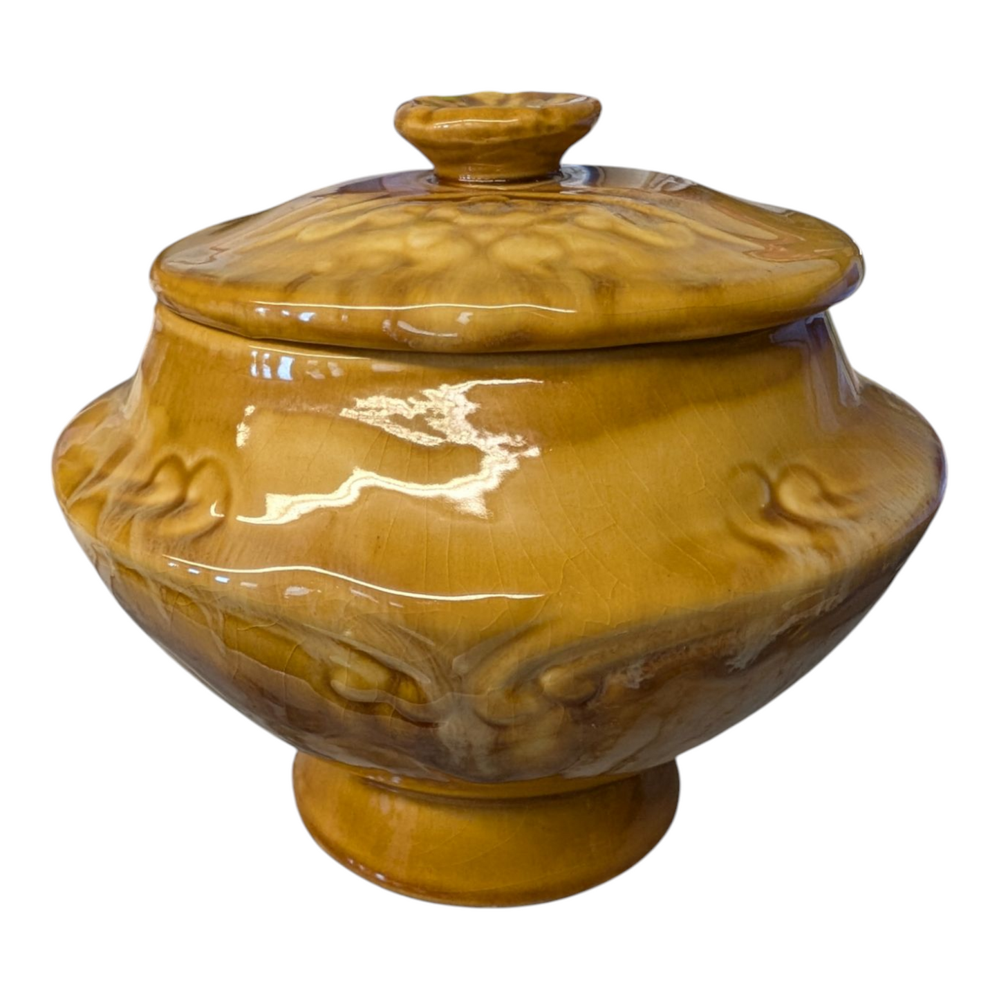 Maurice of California Brown Covered Bowl