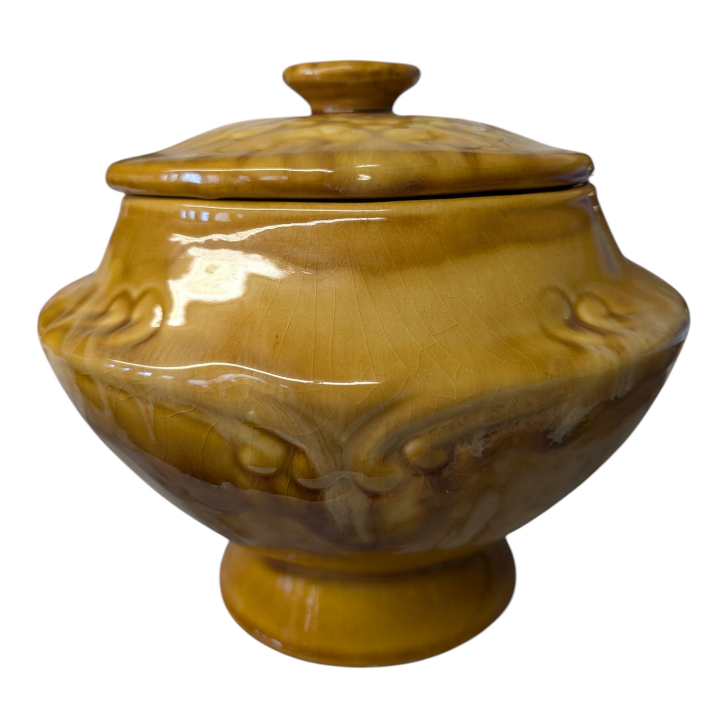 Maurice of California Brown Covered Bowl