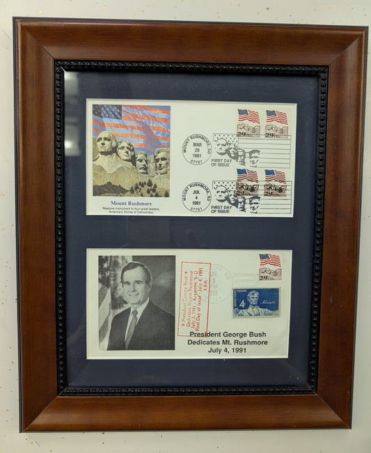 Dedication of Mount Rushmore July 4, 1991 Commemorative Stamp Set