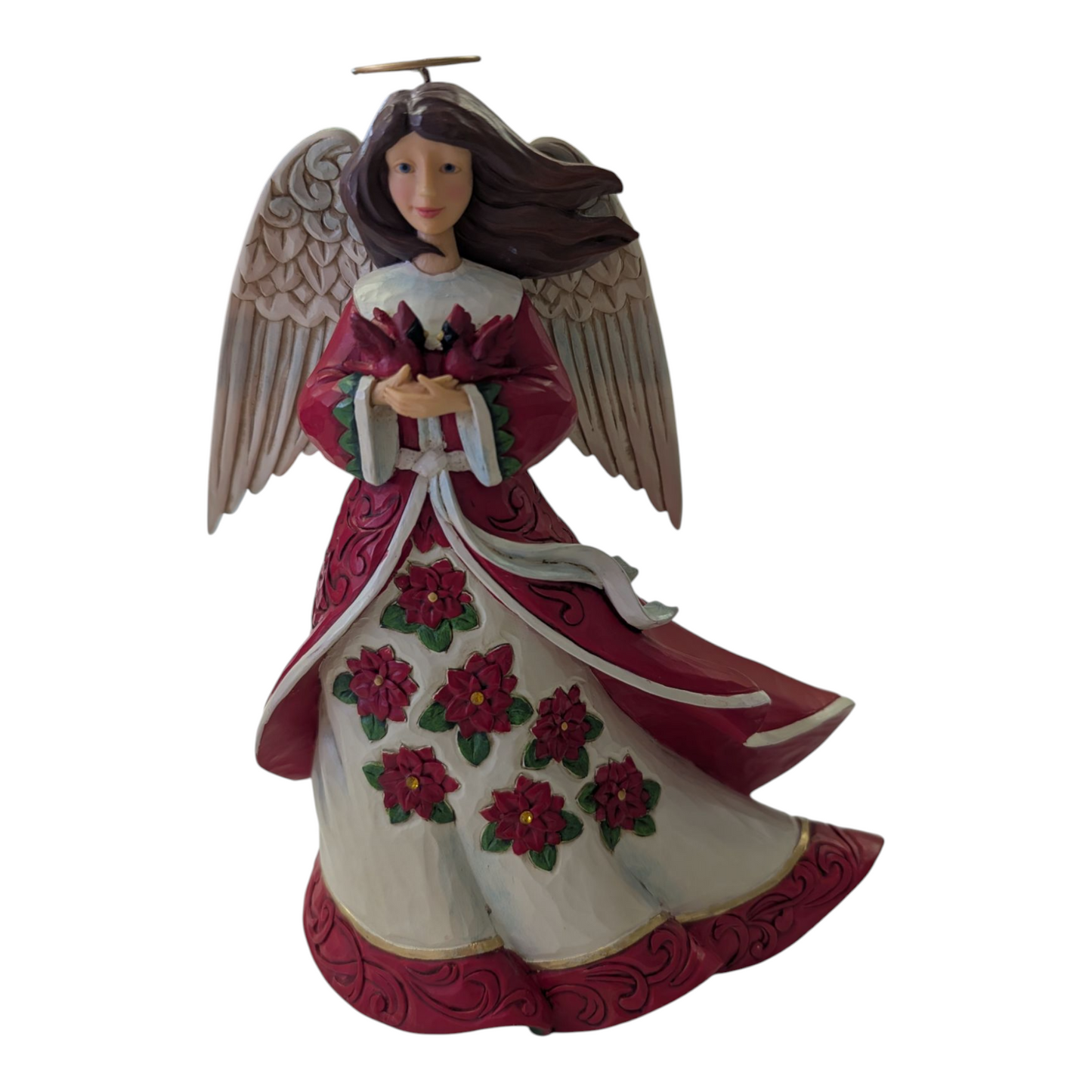Christmas Angel with Two Cardinals = Jim Shore