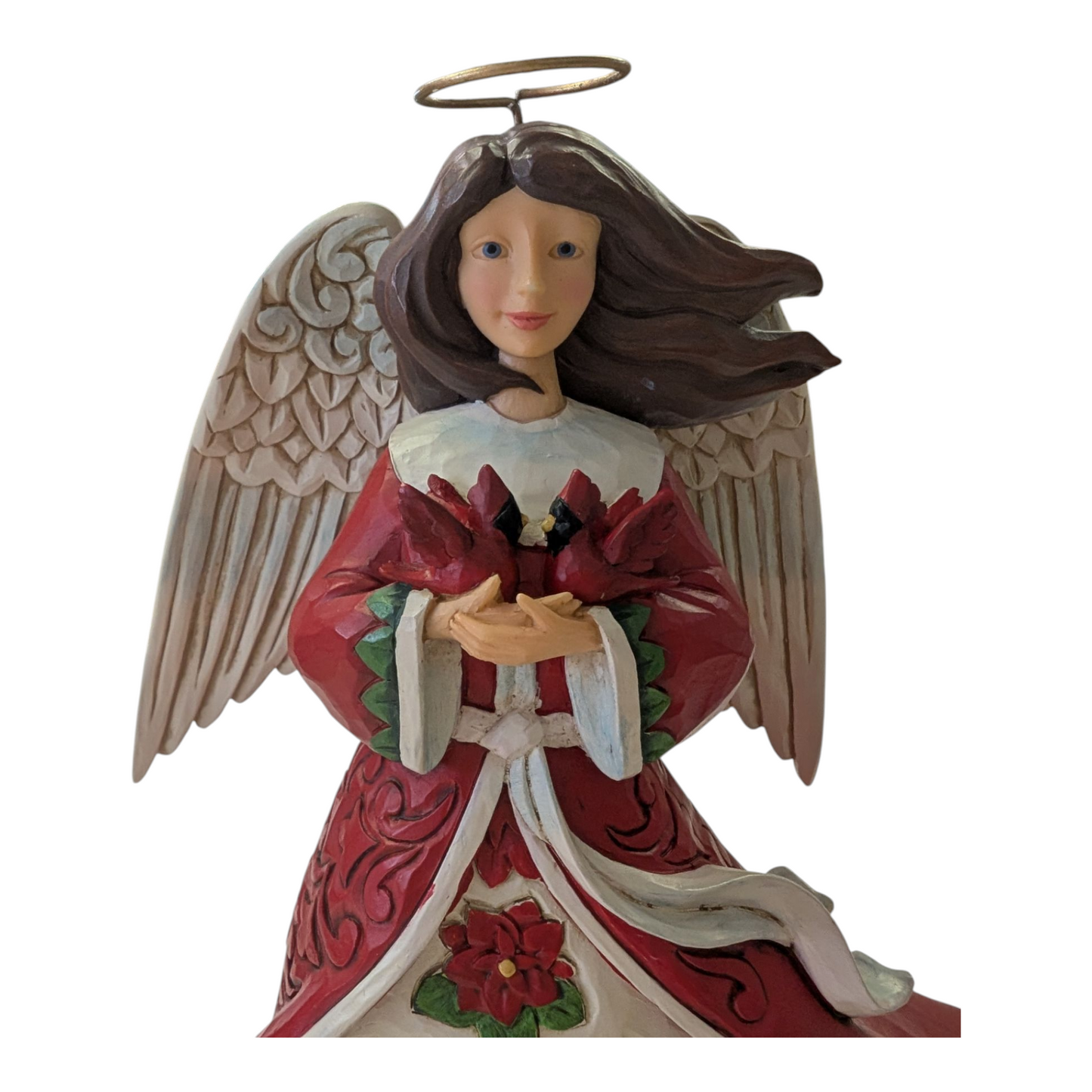 Christmas Angel with Two Cardinals = Jim Shore
