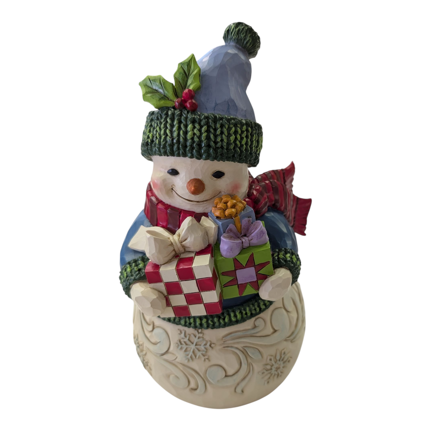 Snowman with Presents - Unwrap the Joy